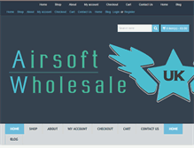 Tablet Screenshot of airsoftwholesaleuk.com